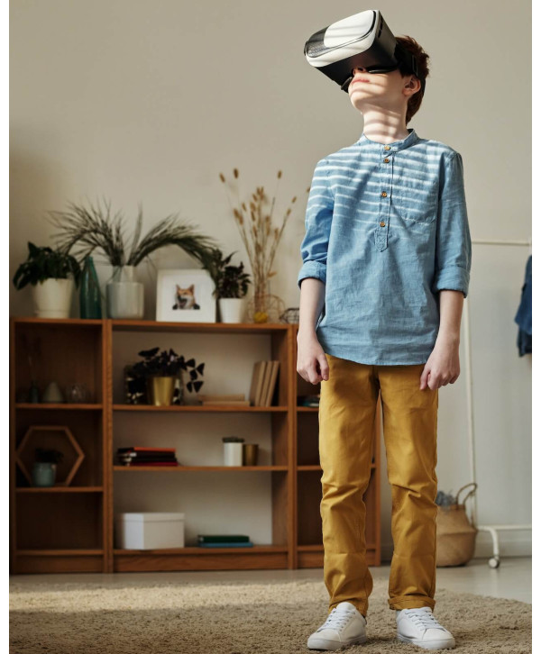 Boys' Striped Henley Shirt